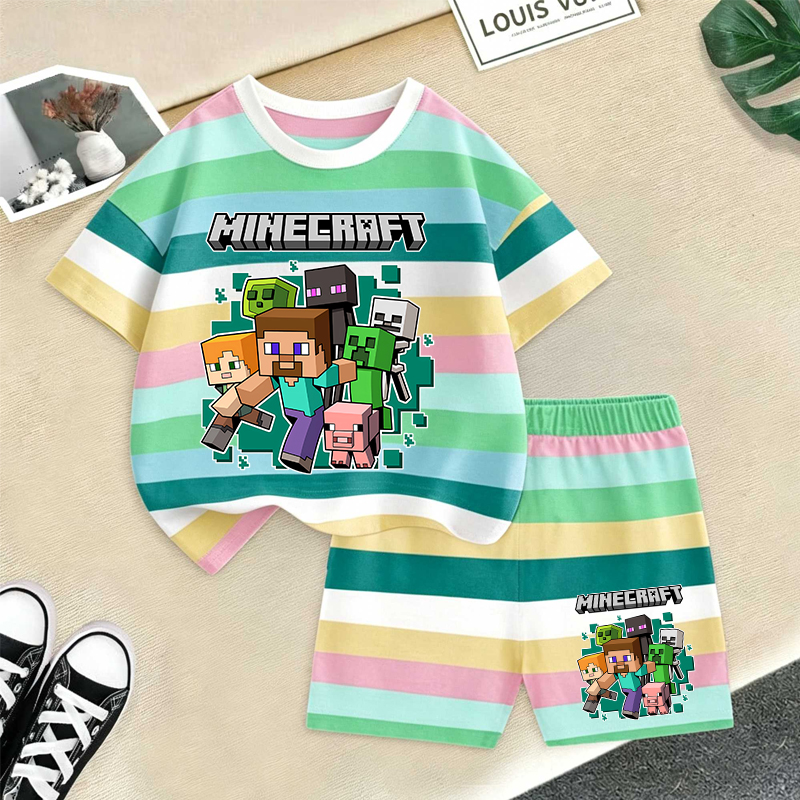 Summer Clothing Kids Boys - Minecrafted Girl boy Summer T shirt