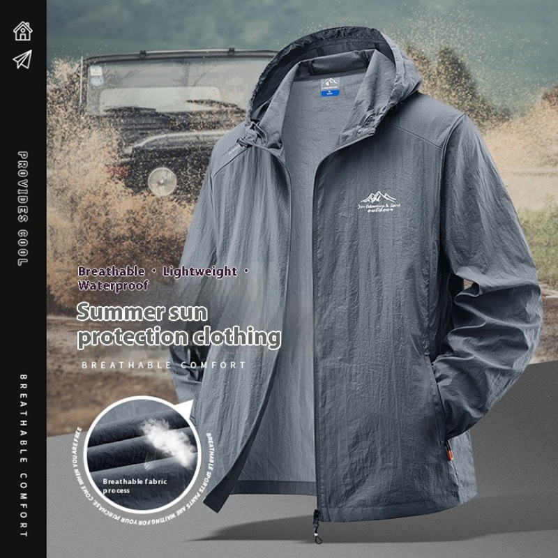 Crew Clothing Summer Jacket - Summer Waterproof Sunscreen Jackets Man Fishing