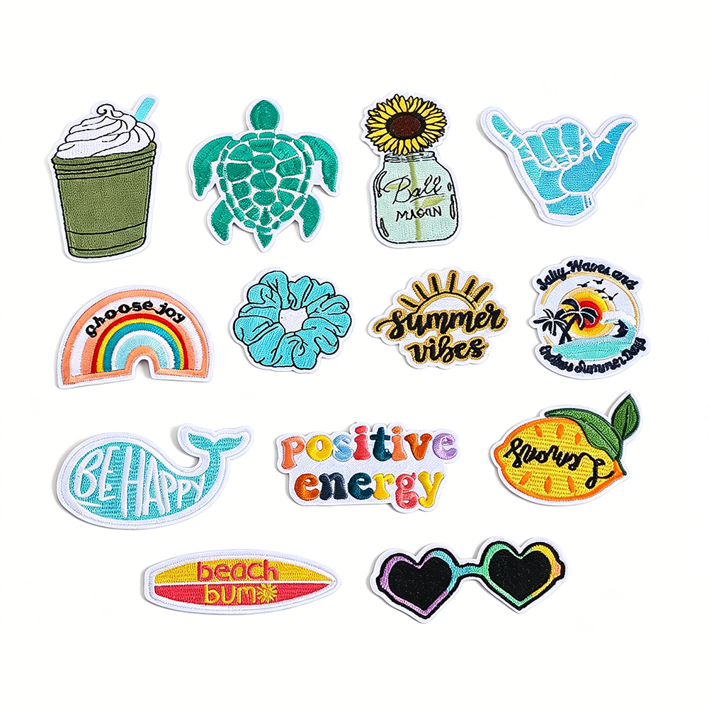 13pc Summer Beach Iron-On Patc - огляд і ціна Summer Clothing Vibes