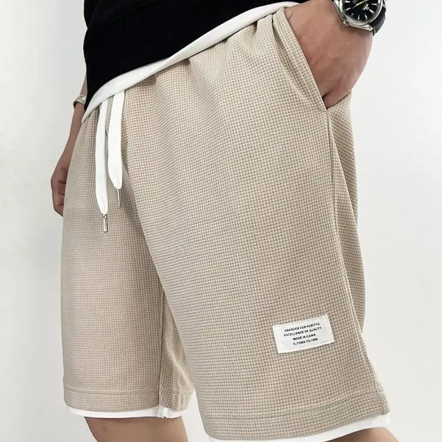 Male Short Pants Black Waffle  - огляд і ціна Summer Clothing Deals