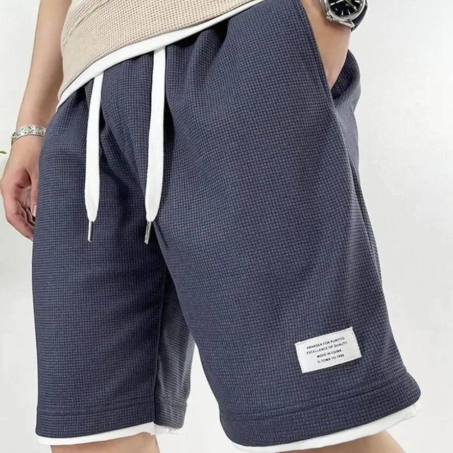 Male Short Pants Black Waffle  - огляд і ціна Summer Clothing Deals