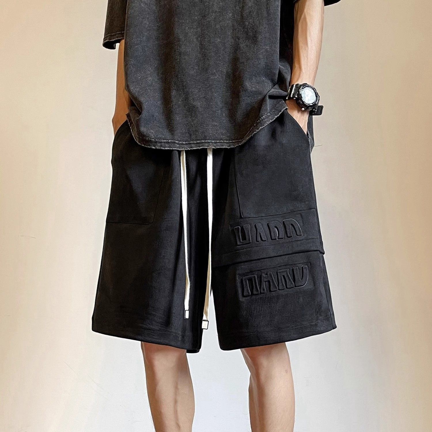 Men's Shorts Letter Splicing B - огляд і ціна Summer Clothing Deals