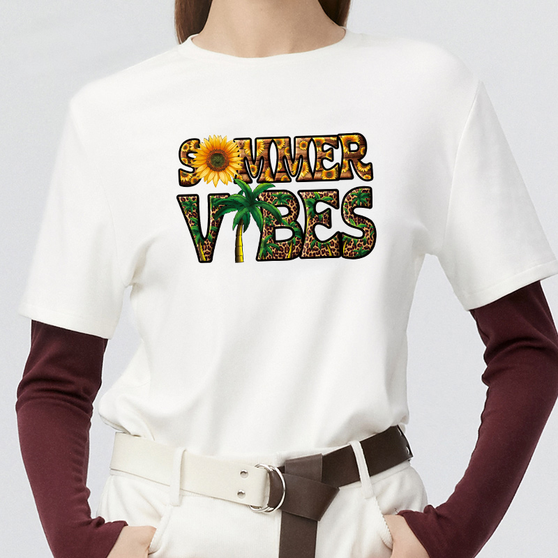 Summer Vibes Iron On Patches H - огляд і ціна Summer Clothing Vibes
