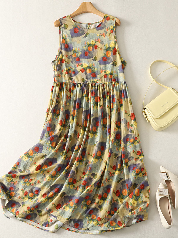 Summer Loose Floral Print Maxi - огляд і ціна Summer Clothing Vibes