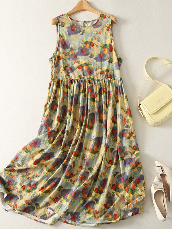 Summer Loose Floral Print Maxi - огляд і ціна Summer Clothing Vibes