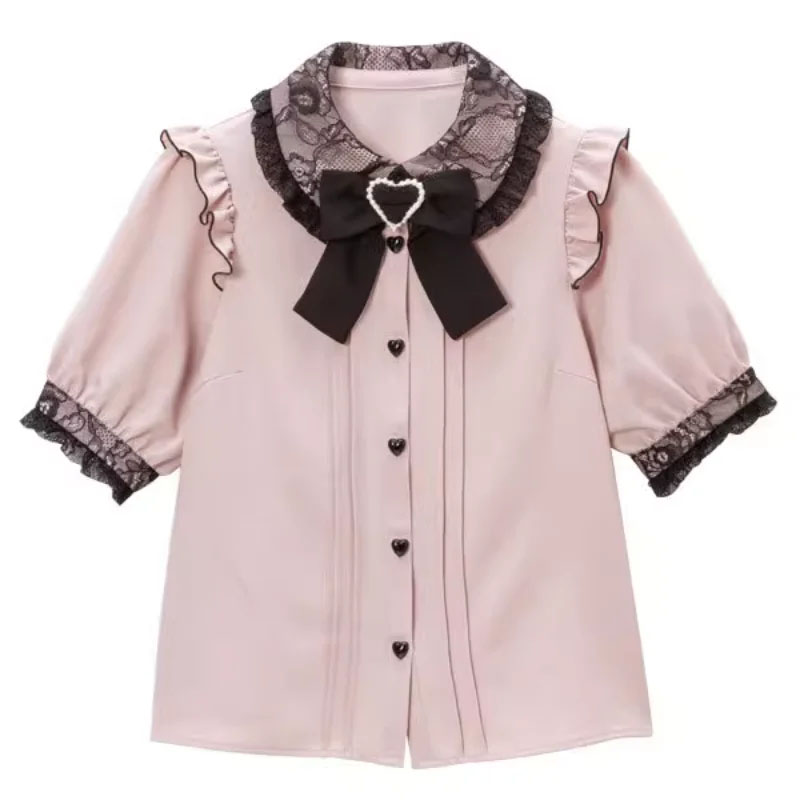 Kawaii Women Shirts Lolita Y2K - огляд і ціна Xl Summer Clothing