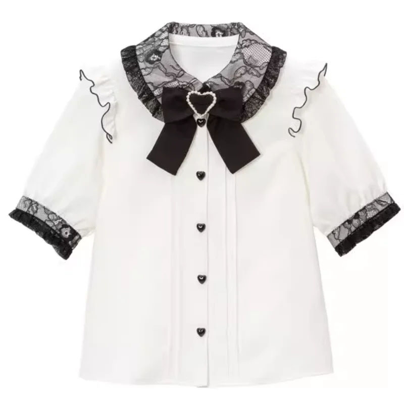 Kawaii Women Shirts Lolita Y2K - огляд і ціна Xl Summer Clothing
