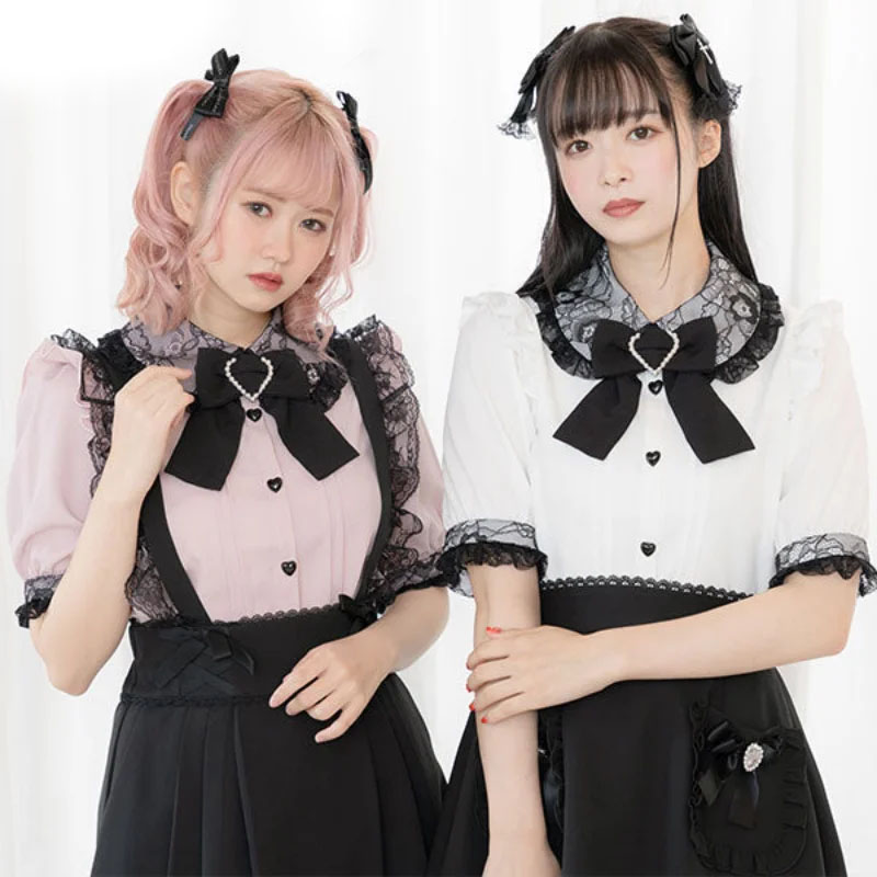 Kawaii Women Shirts Lolita Y2K - огляд і ціна Xl Summer Clothing