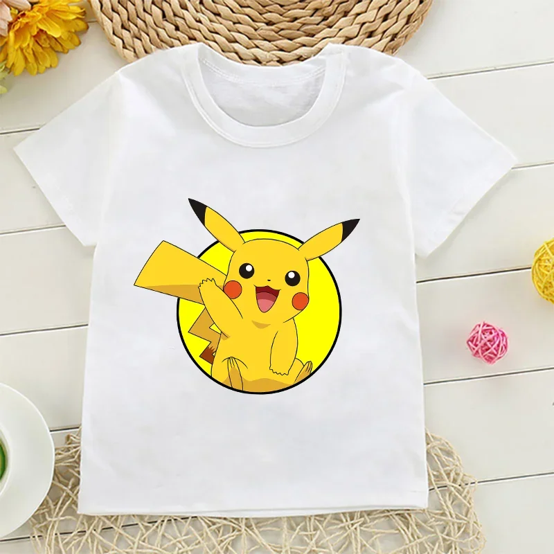 Pikachu Pokemon Cotton T Shirt - огляд і ціна Summer Clothing Kids Boys