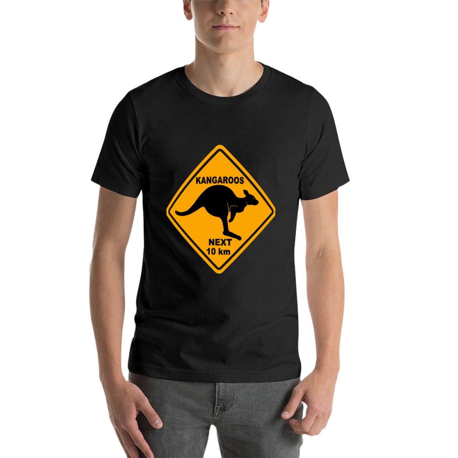 Kangaroos Next 10 km Sign T-Sh - огляд і ціна Summer Clothing Next