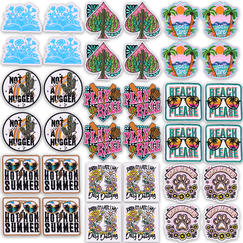 5PCS Play Ball Embroidered Pat - огляд і ціна Summer Clothing Vibes