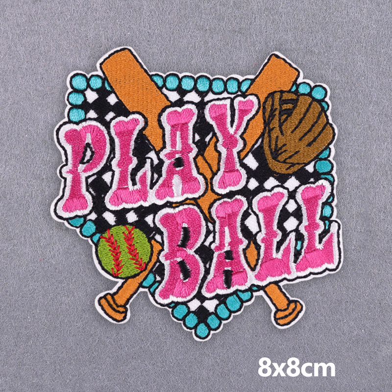 5PCS Play Ball Embroidered Pat - огляд і ціна Summer Clothing Vibes