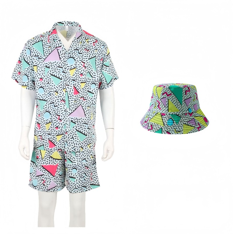 Summer Suit Short Sleeve Butto - огляд і ціна Xl Summer Clothing