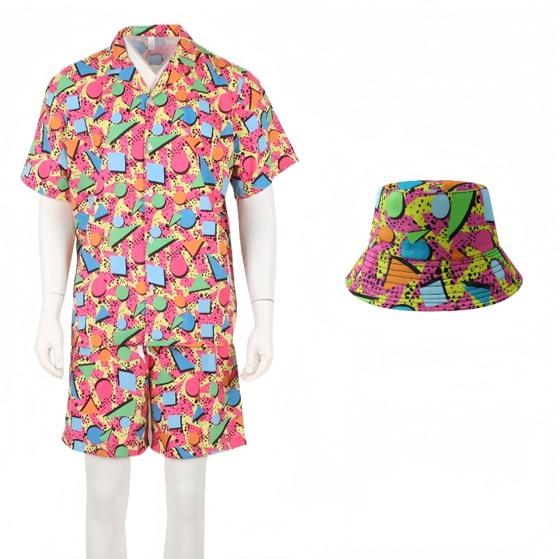 Summer Suit Short Sleeve Butto - огляд і ціна Xl Summer Clothing