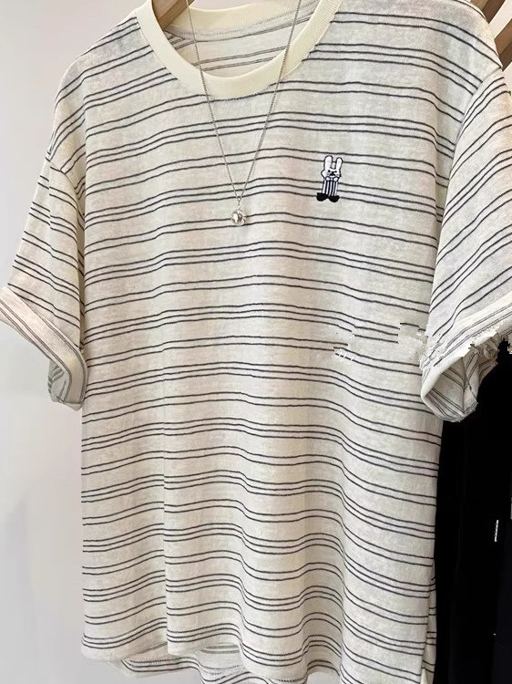 Unisex Pure Cotton Striped Sho - огляд і ціна Summer Clothing Outlet