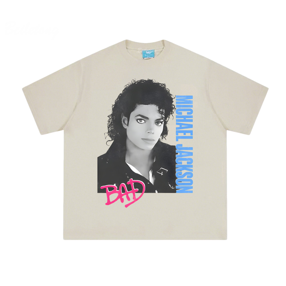 Michael Jackson Bad White Tee  - огляд і ціна Summer Clothing Websites