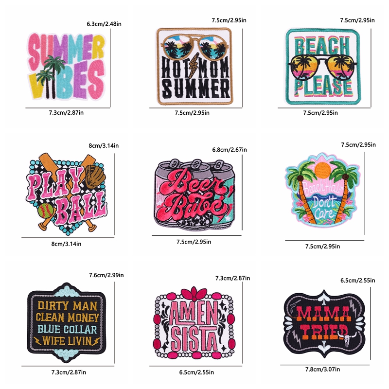 10PCS Summer Vibes Cartoon Let - огляд і ціна Summer Clothing Vibes