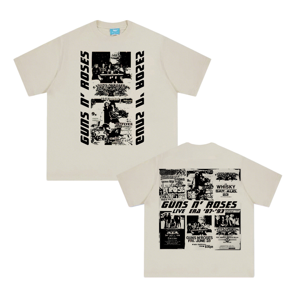 LIVE ERA T-SHIRT ROSES band GU - огляд і ціна Summer Clothing Websites