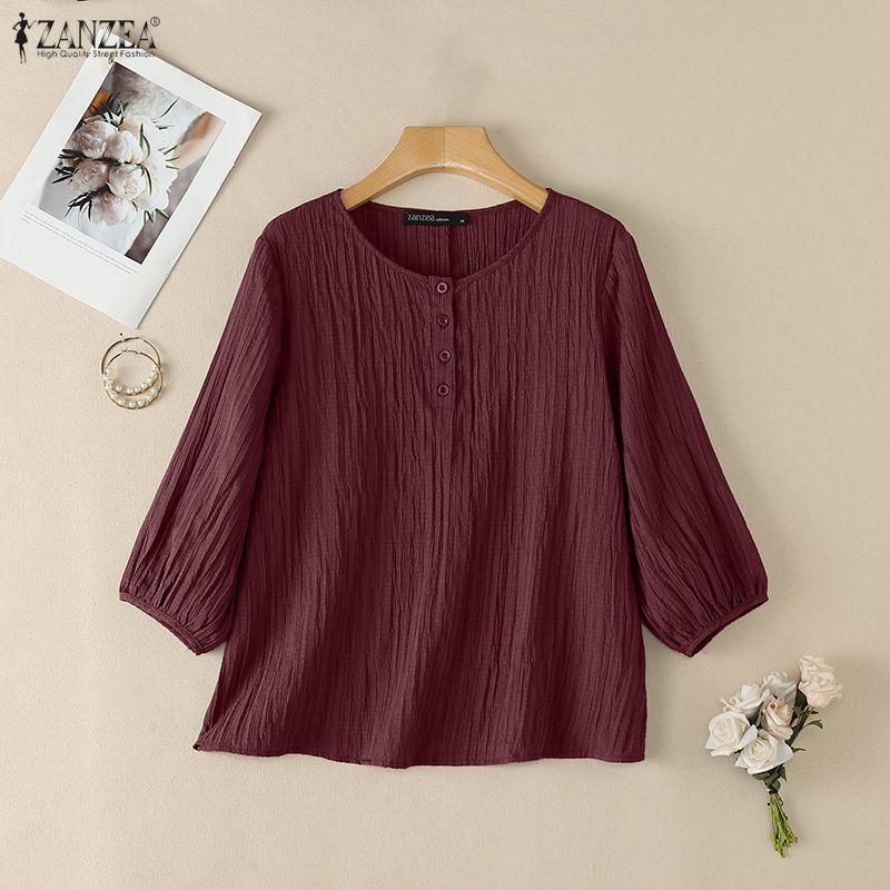 ZANZEA Woman Crinkled Texture  - огляд і ціна Summer De Clothing