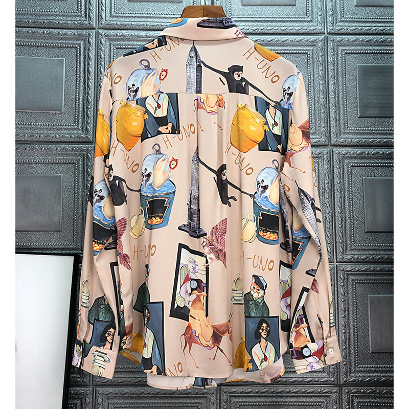 Graffiti Print Women Shirts Su - огляд і ціна Summer De Clothing