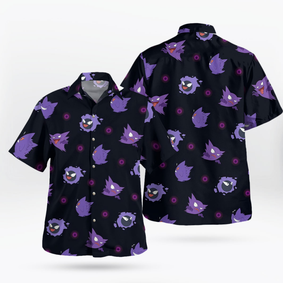 Gengar Evolution Hawaiian Shir - огляд і ціна Summer Clothing Vibes