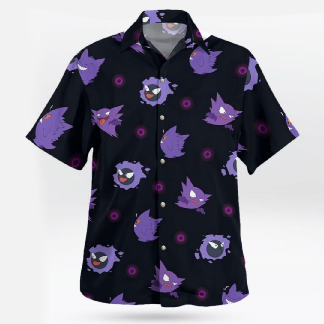Gengar Evolution Hawaiian Shir - огляд і ціна Summer Clothing Vibes