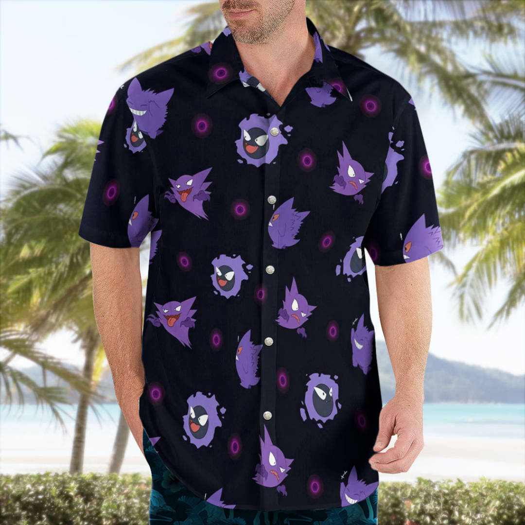 Gengar Evolution Hawaiian Shir - огляд і ціна Summer Clothing Vibes