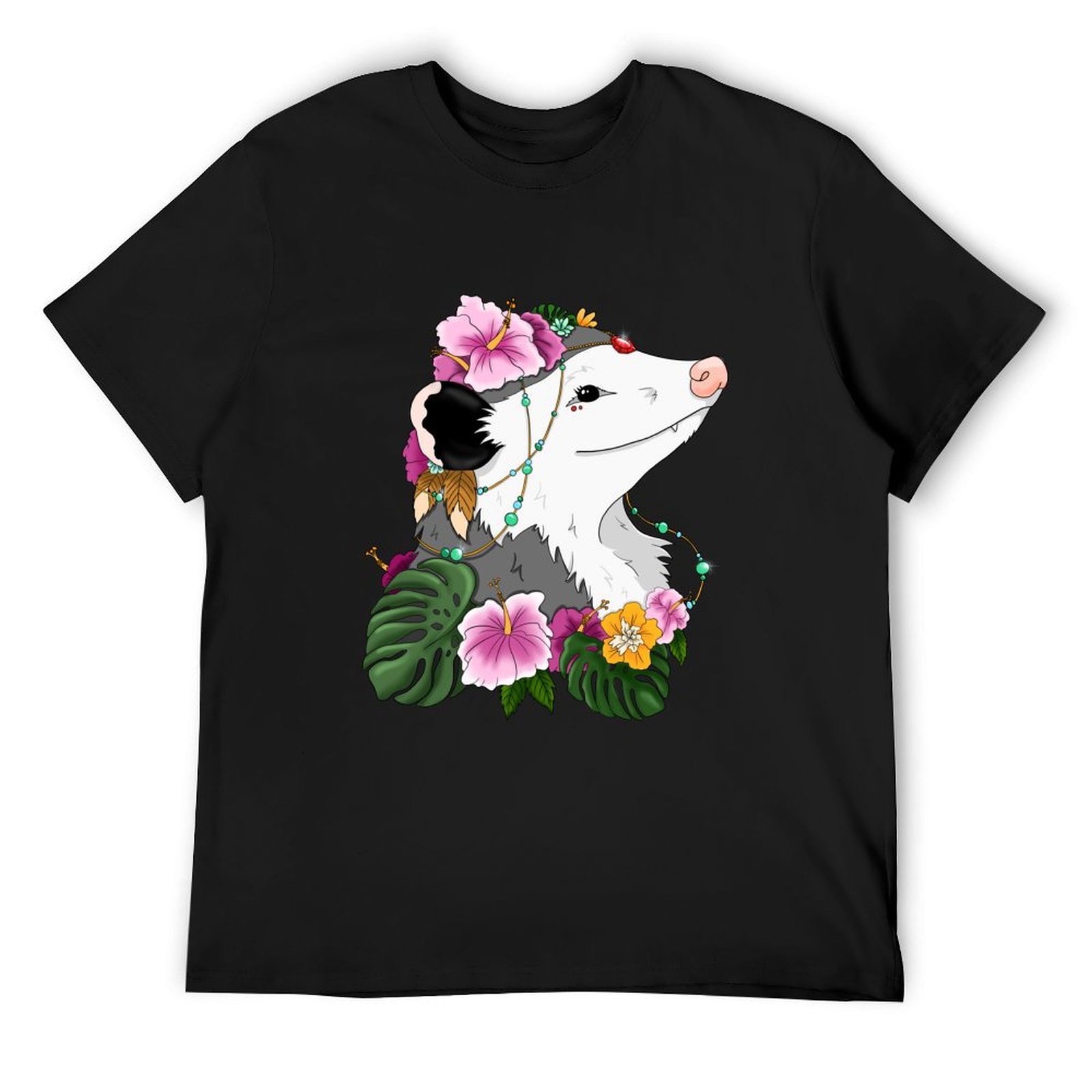 Opossum with tropical vibes T- - огляд і ціна Summer Clothing Vibes